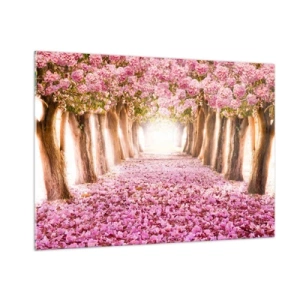 Schilderen op glas - De weg naar het paradijs - 100x70 cm