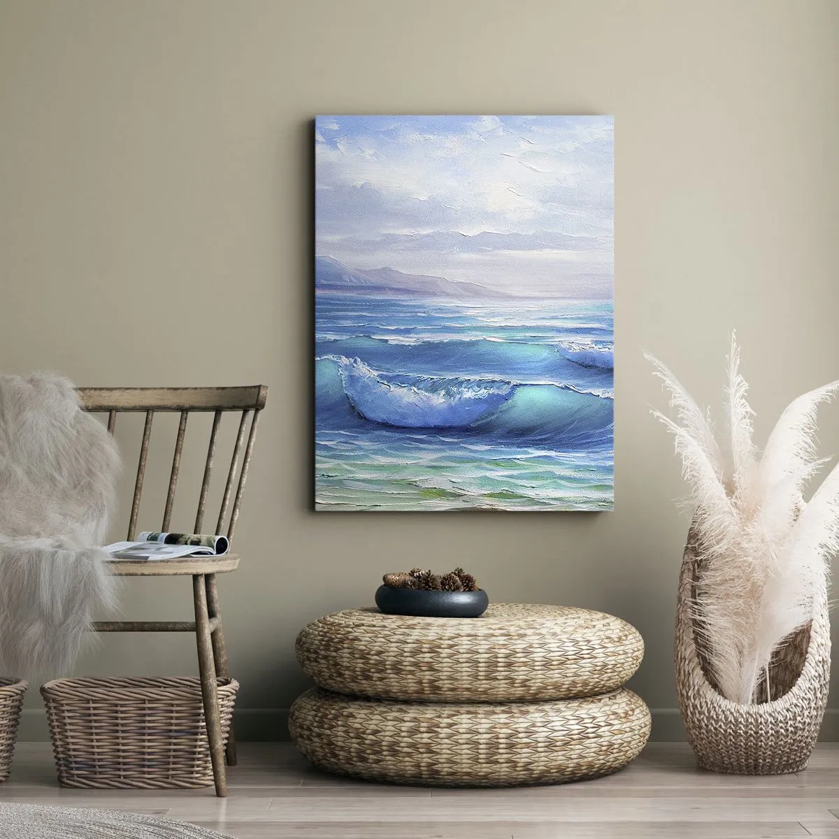 Schilderen op canvas - Het brengt verlichting - 45x80 cm