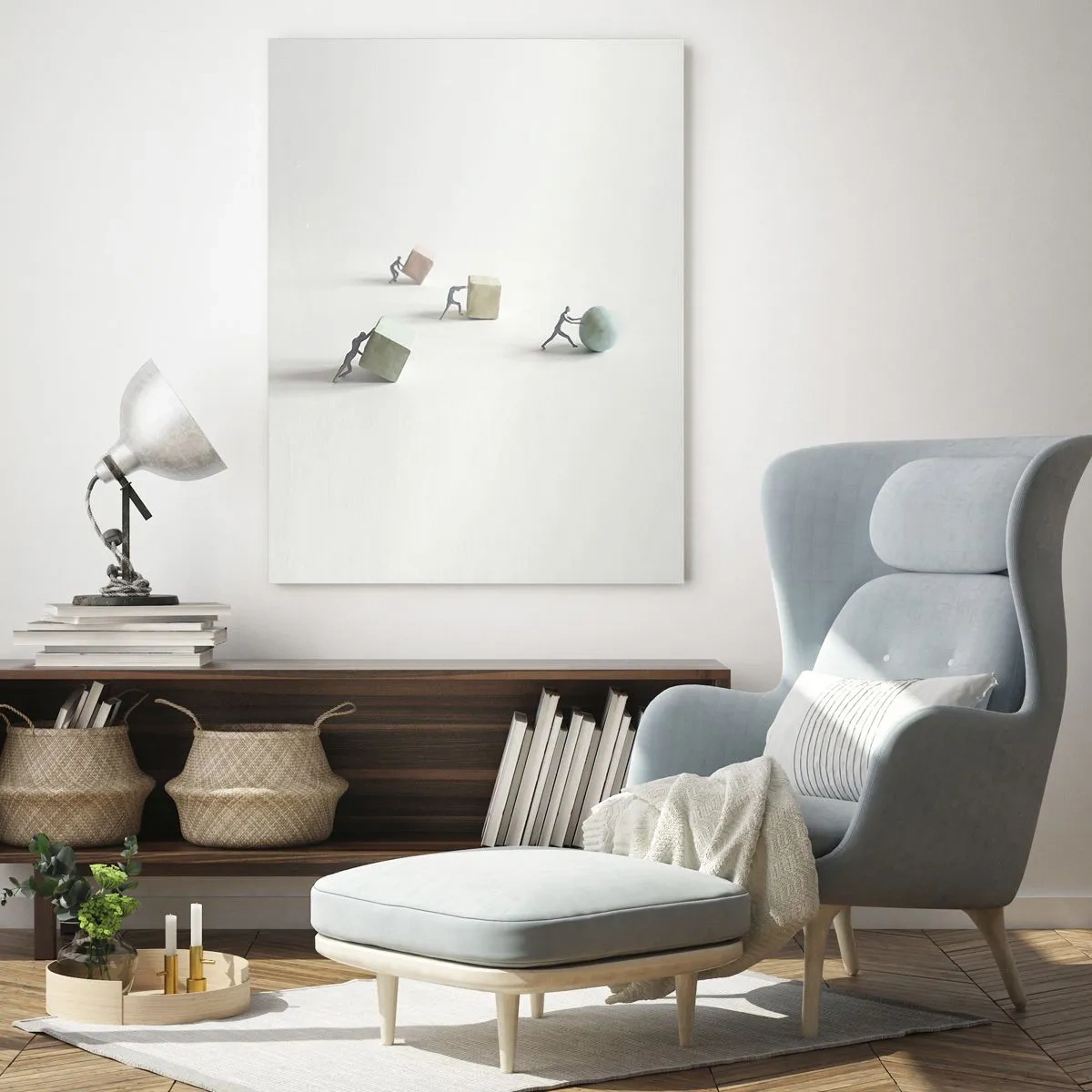 Schilderen op glas - Puur leven - 50x70 cm