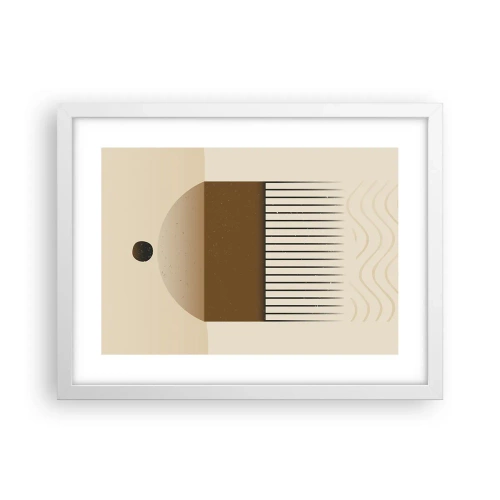 Poster in een witte lijst - verschillende staten - 40x30 cm