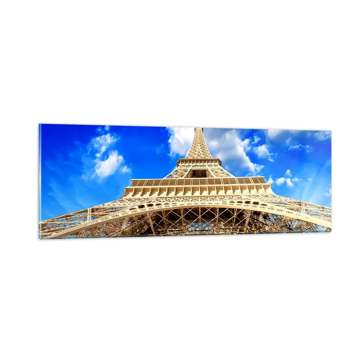 Schilderen op glas - Reiken naar de hemel en de wolken - 90x30 cm