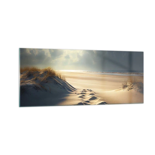 Schilderen op glas - Een rustgevend landschap - 100x40 cm