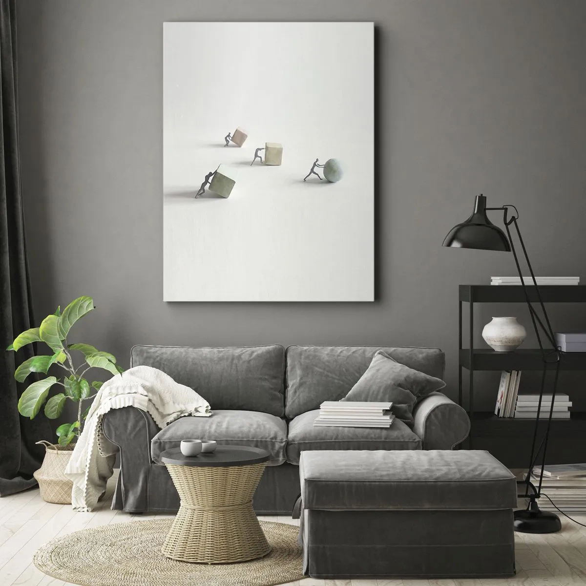 Schilderen op canvas - Puur leven - 55x100 cm