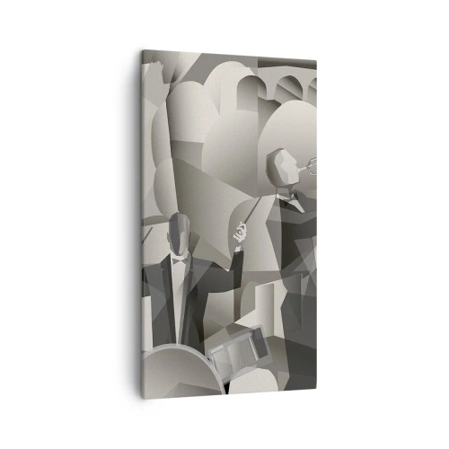 Schilderen op canvas - In de ruimte van geluiden - 45x80 cm