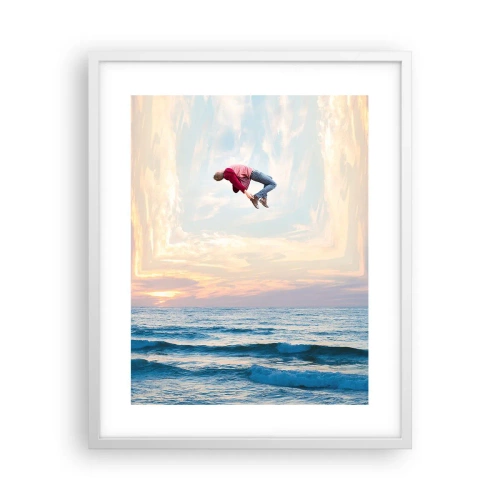 Poster in een witte lijst - Naar een andere dimensie - 40x50 cm