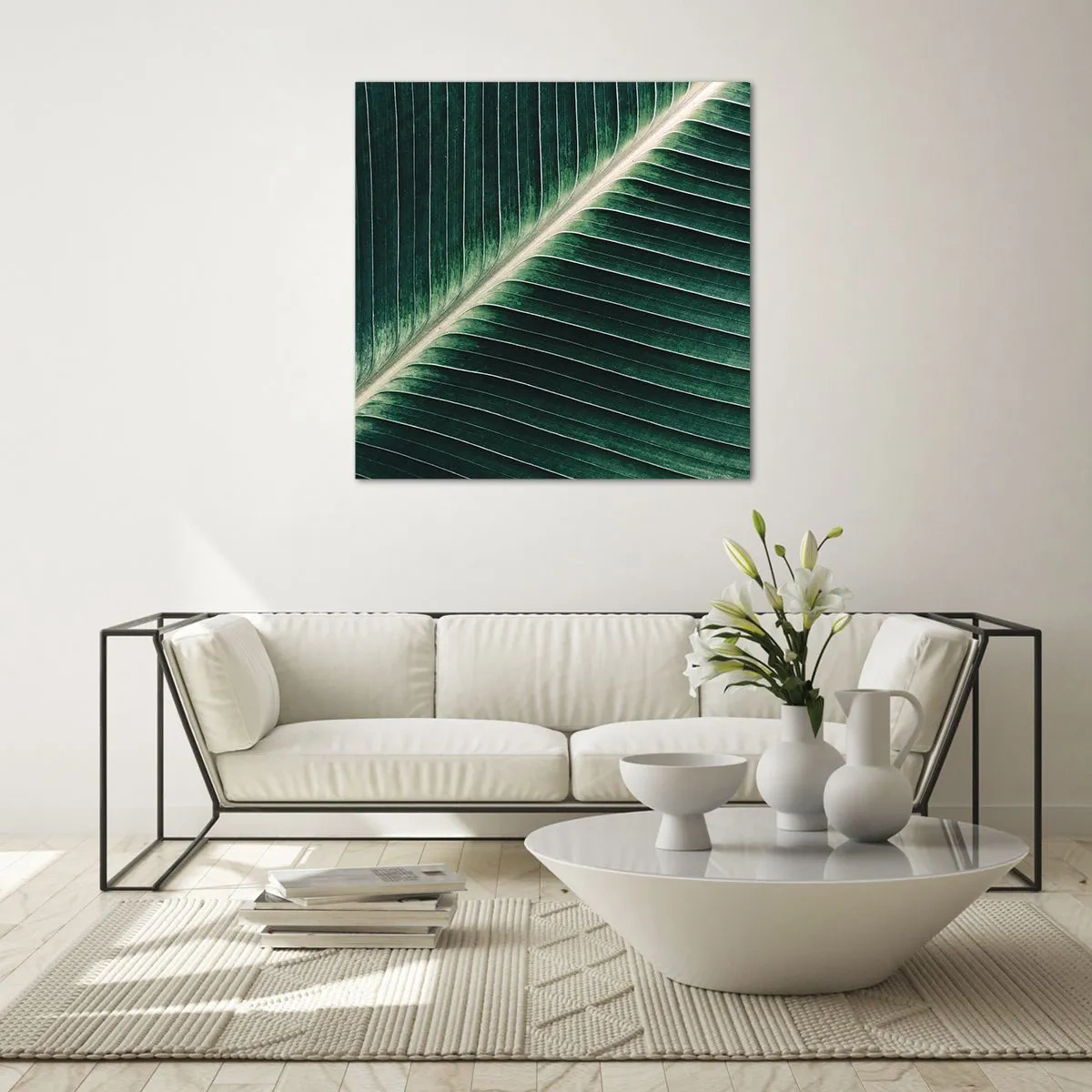 Schilderen op glas - Het ritme van de natuur - 50x50 cm