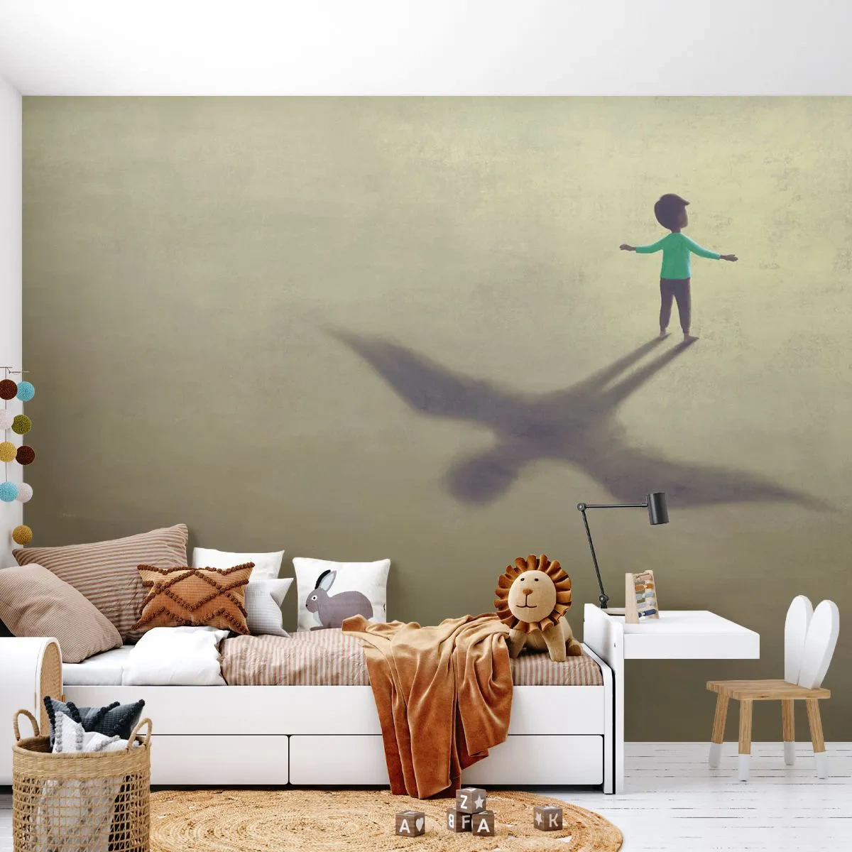 Fotobehang Premium Canvas - De held van de toekomst - Abstractie, Fantasie, Deel - 350x256 cm