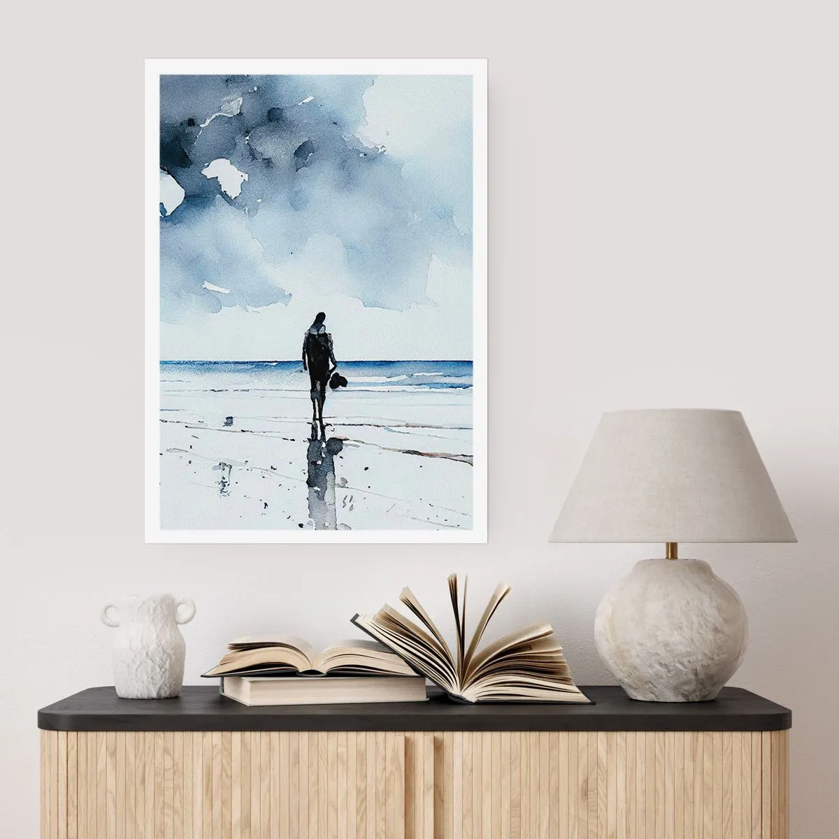 Poster - Gesprek met de zee - 30x40 cm