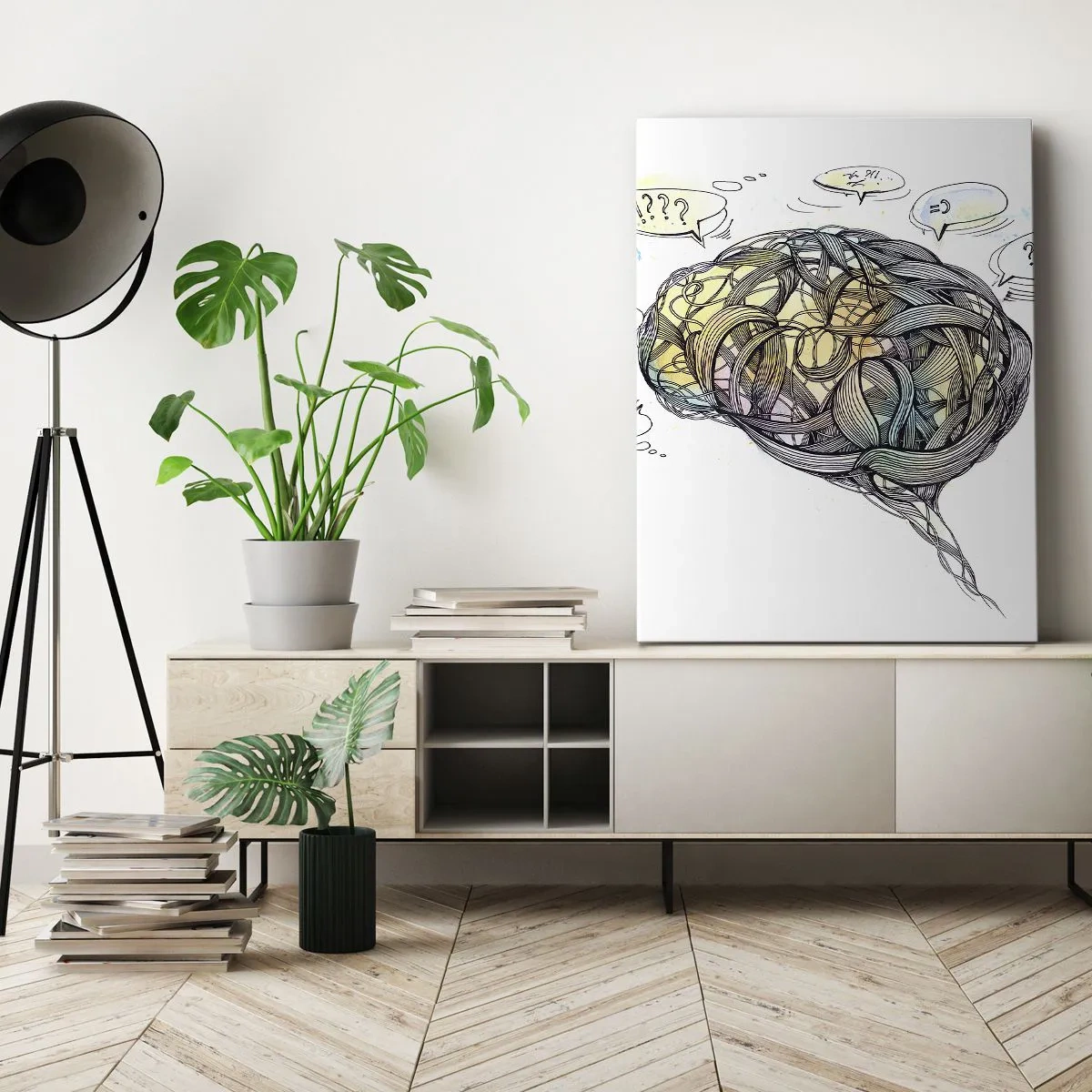 Schilderen op canvas - Mens - een groot mysterie - 70x100 cm