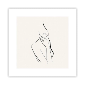 Poster - Een golf van melancholie - 30x30 cm