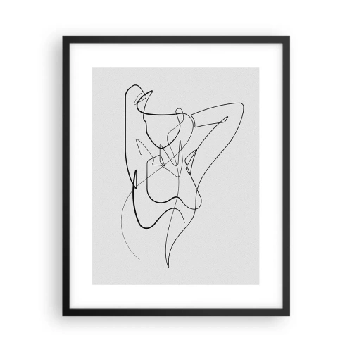 Poster in een zwarte lijst - Zoals je echt bent… - 40x50 cm
