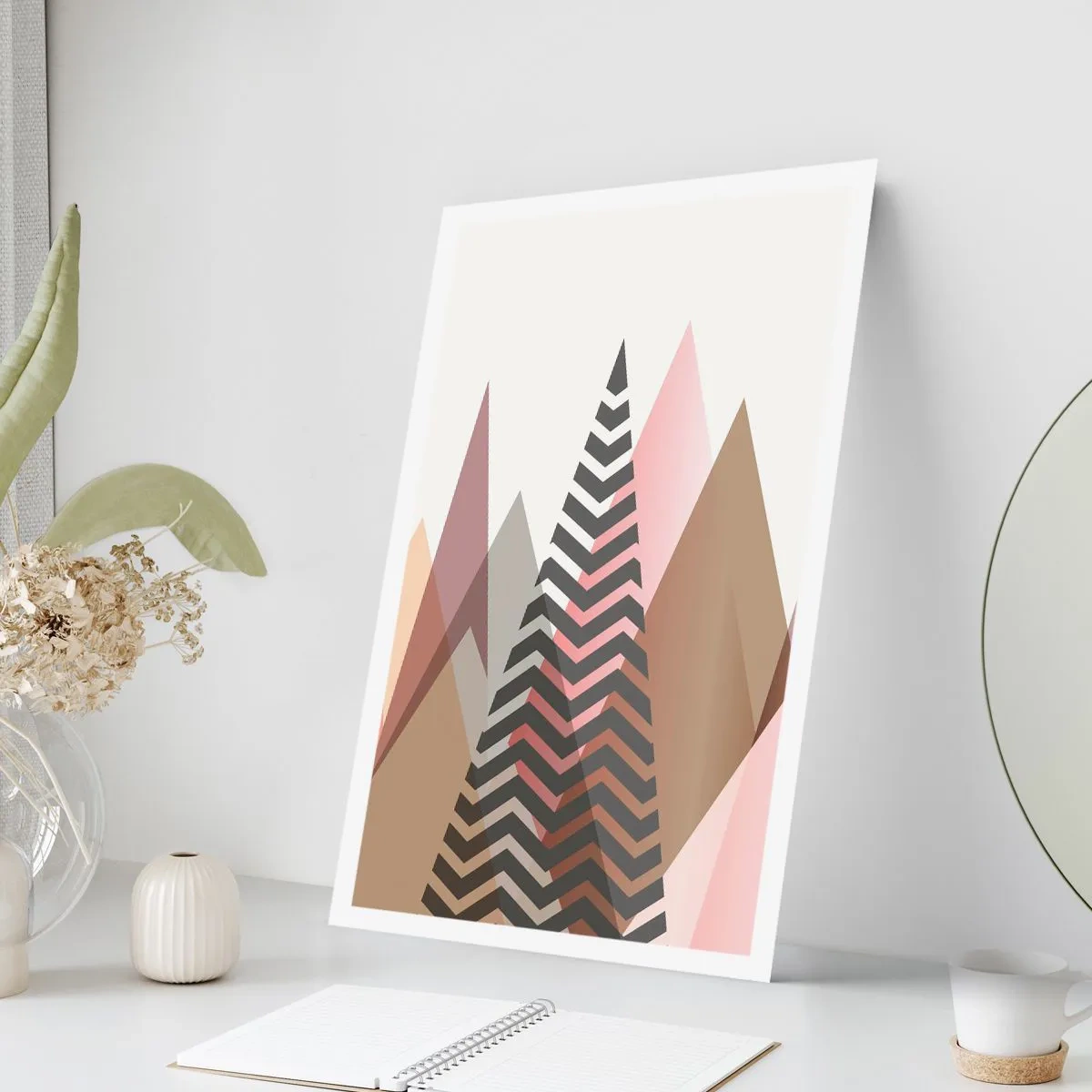 Poster - Piramidaal uitzicht - 40x50 cm