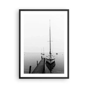 Poster in een zwarte lijst - Klaar om te gaan - 50x70cm - Klaar om te vertrekken - Moderne wanddecoratie voor woonkamer en slaapkamer ARTTOR