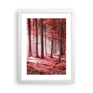 Poster in een witte lijst - Rood is net zo mooi - 30x40 cm