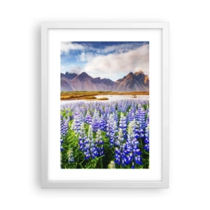 Poster in een witte lijst - Kracht en soberheid naast zachtheid - 30x40 cm