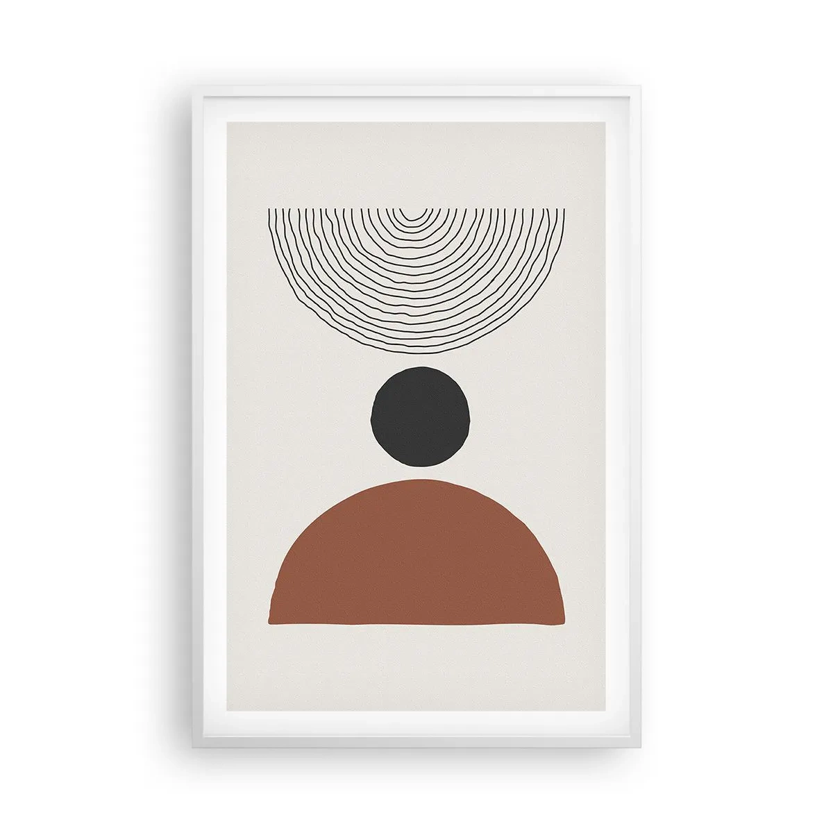 Poster in een witte lijst - Het middelpunt van de aandacht - 61x91 cm