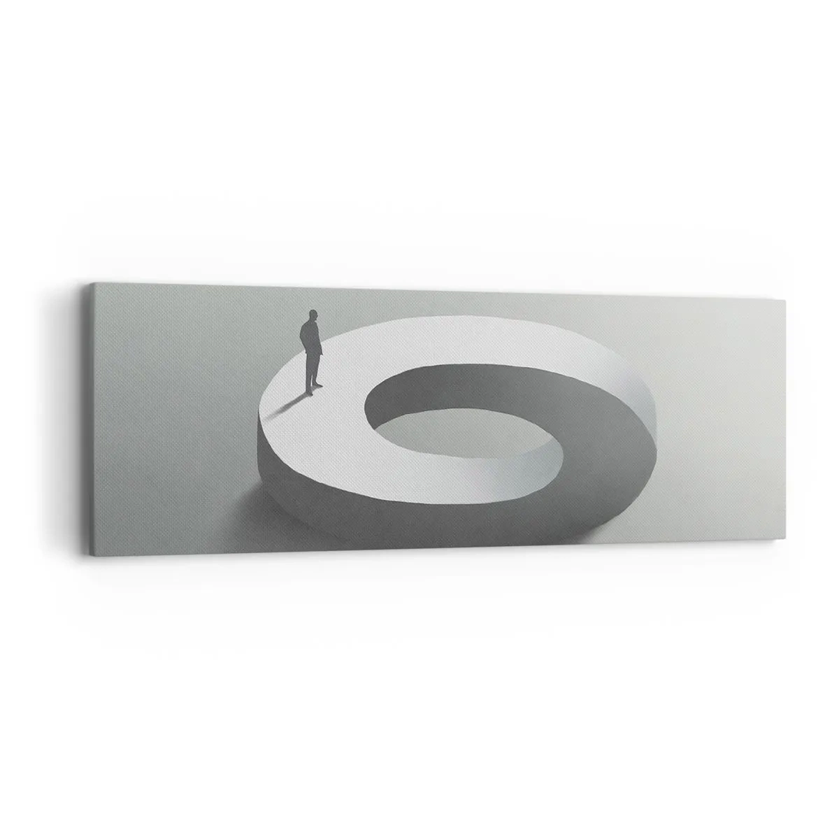 Schilderen op canvas - En wees hier slim - 90x30 cm