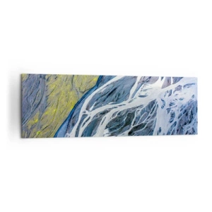 Schilderen op canvas - Rotstekeningen van de natuur - 160x50 cm