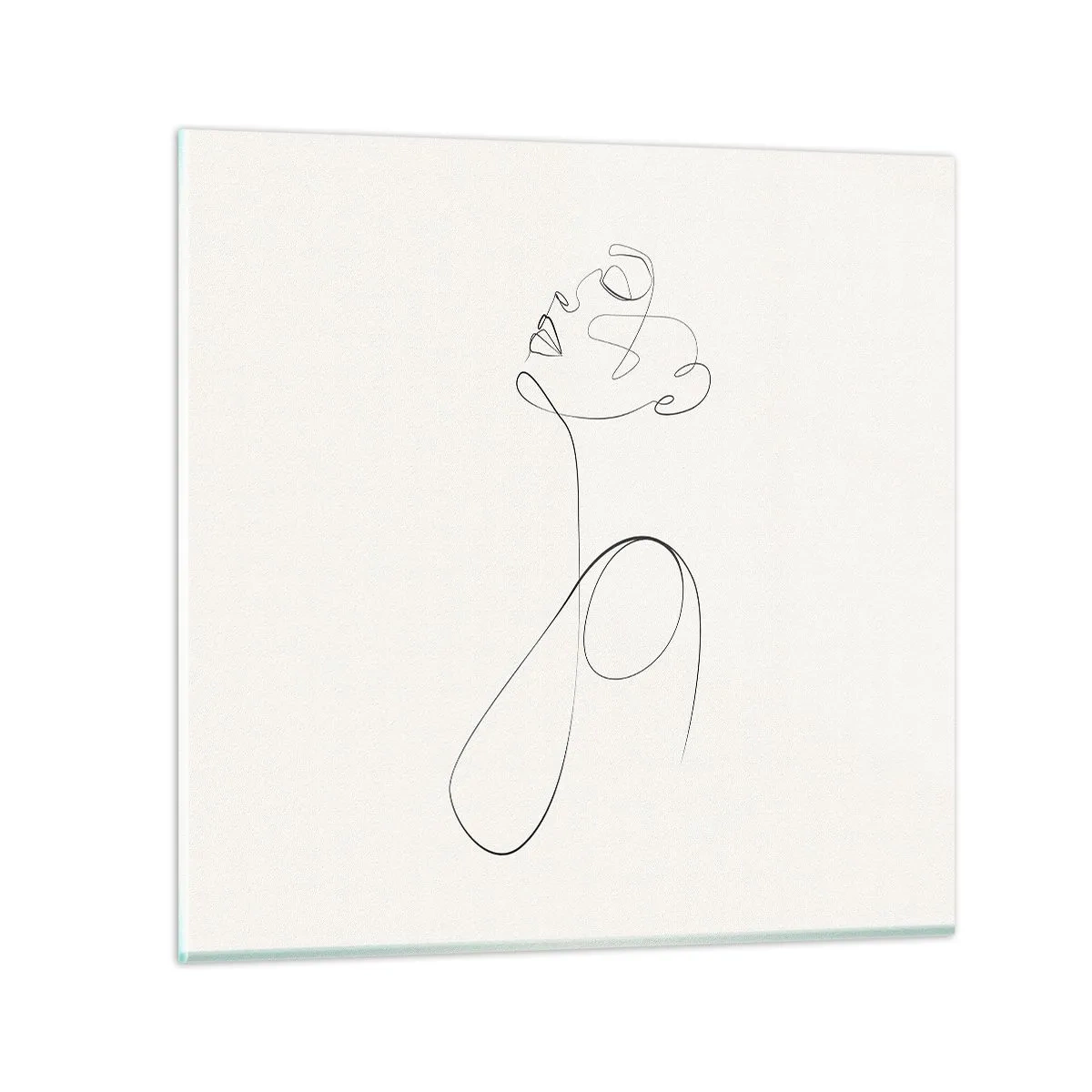 Schilderen op glas - Loopt in dromen - 70x70 cm