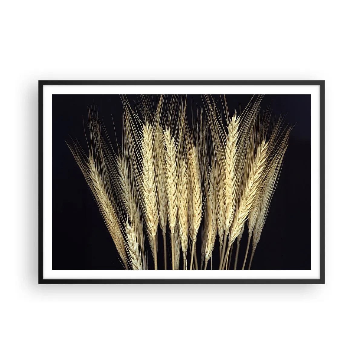 Poster in een zwarte lijst - Rustieke magie - 100x70 cm