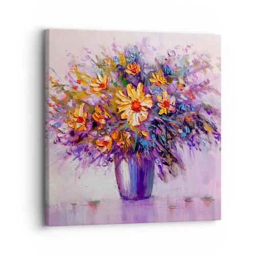 Schilderen op canvas - Het ruikt zoet, ziet er zoet uit - 30x30 cm