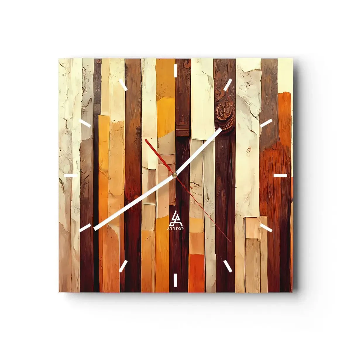 Wandklok - Klok - Anthem van de bosbomen - 40x40 cm