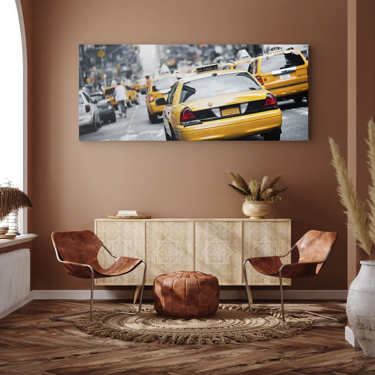 Schilderen op canvas - Alleen in deze stad - 100x40 cm