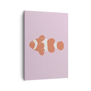 Schilderen op canvas - In koraal dat bij haar gezicht en staart past - 50x70 cm