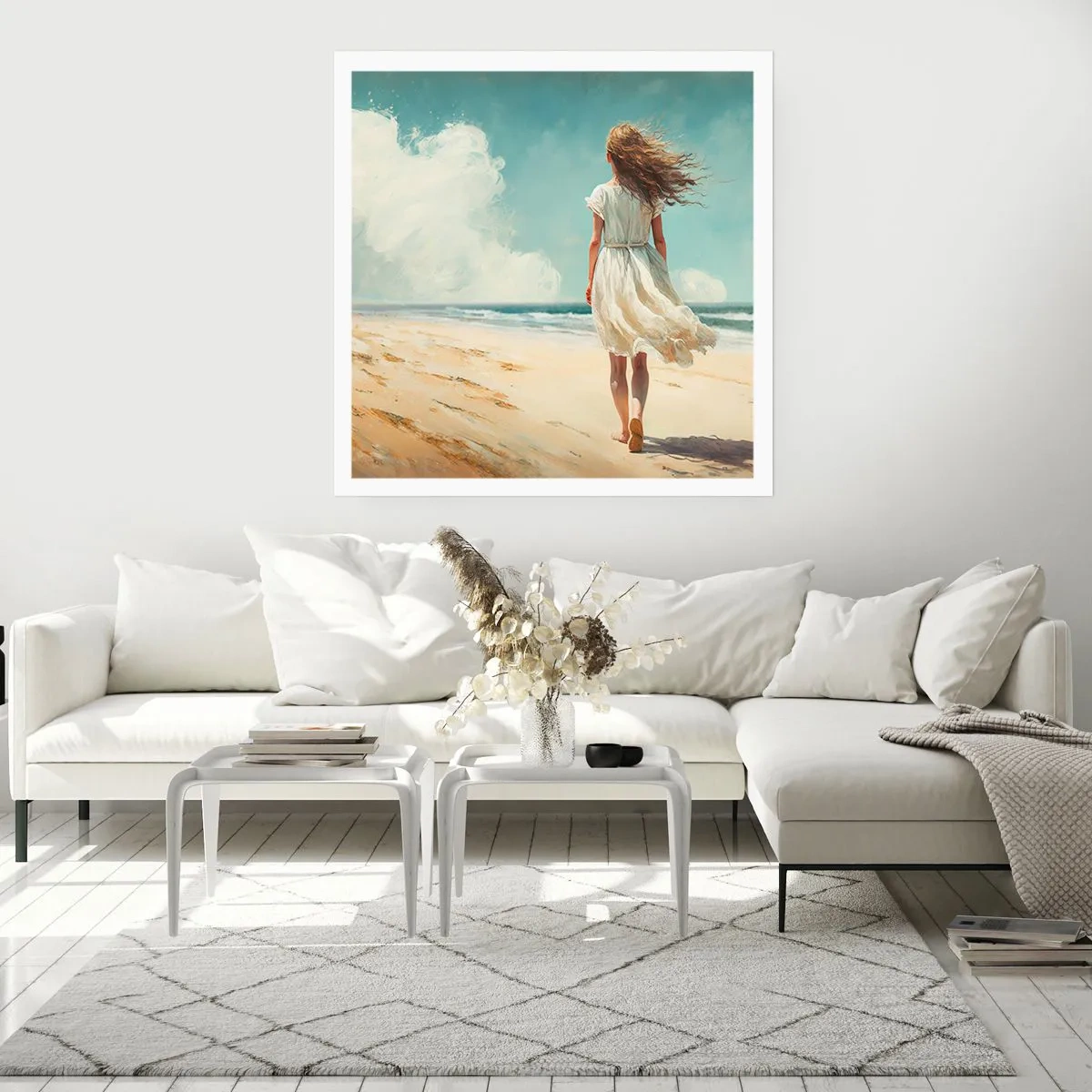 Poster - Om de zon en de wind te ontmoeten - 30x30 cm