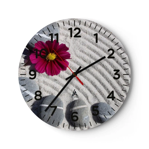 Wandklok - Klok - Energie en rust van de magische cirkel van de natuur - 30x30 cm