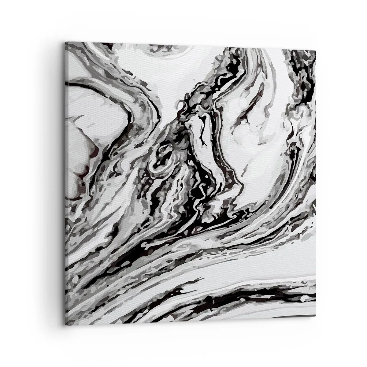 Schilderen op canvas - In het begin was er chaos - 50x50 cm