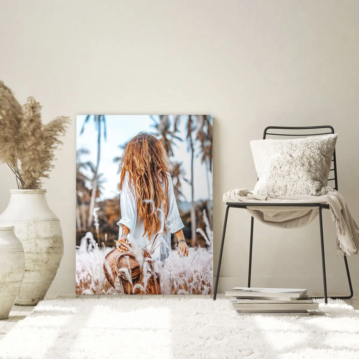 Schilderen op glas - Geboren uit graspluis - 80x120 cm