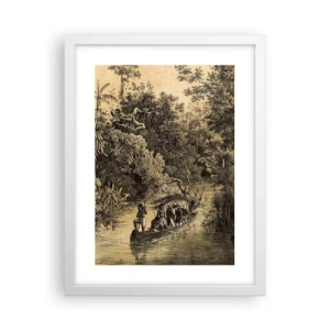 Poster in een witte lijst - Expeditie naar de bron - 30x40 cm