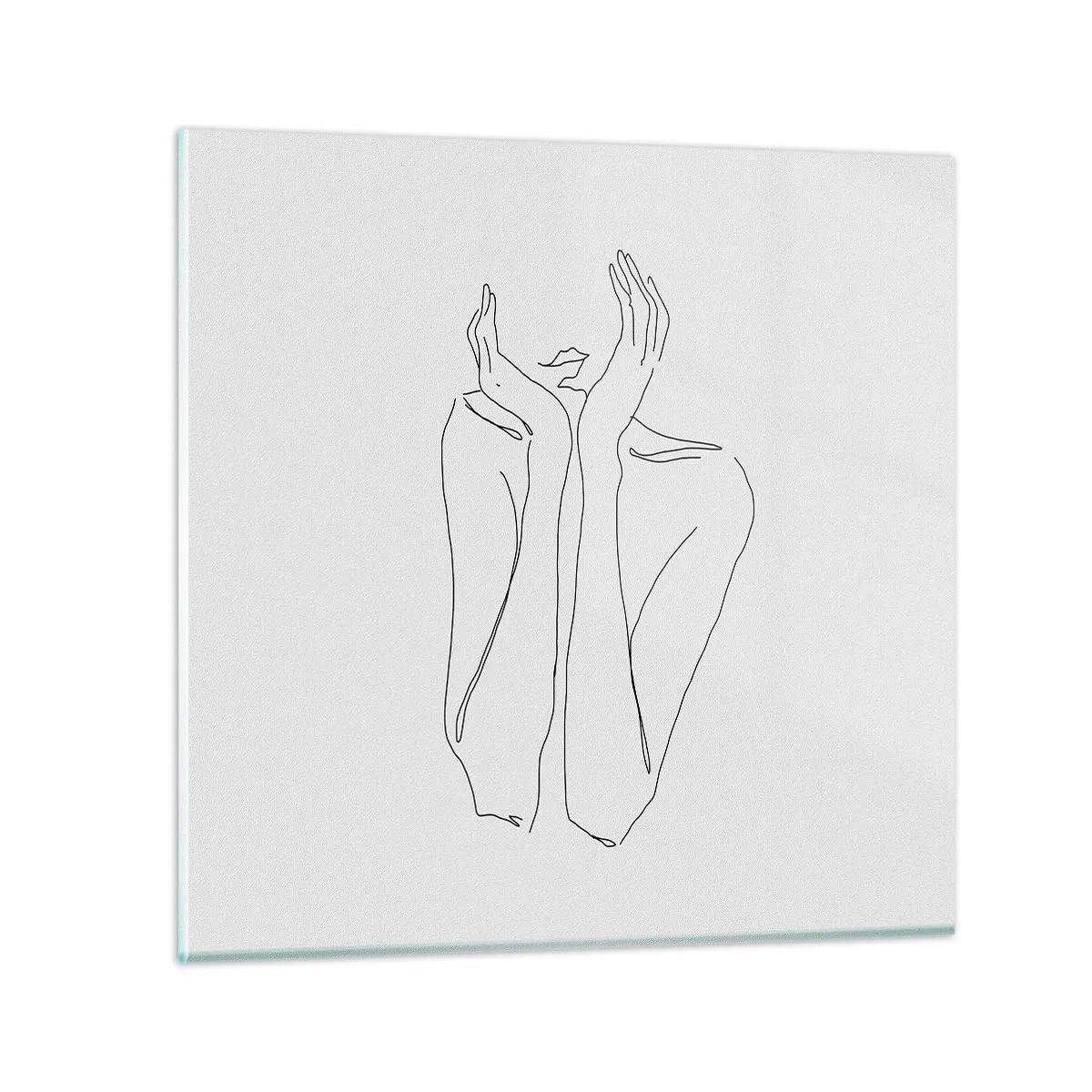 Schilderen op glas - Waar meisjes van dromen - 70x70 cm