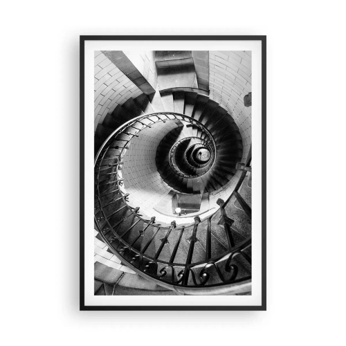 Poster in een zwarte lijst - Hoger en hoger - 61x91 cm
