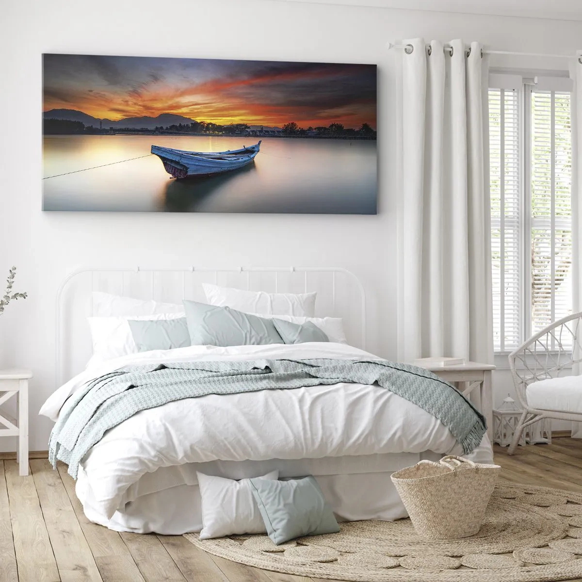Schilderen op canvas - Een goede nacht komt eraan - 100x40 cm