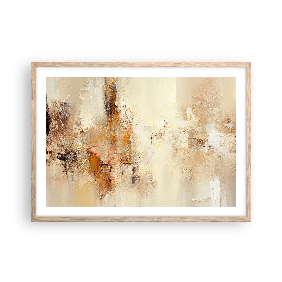 Een poster in een licht eiken lijst - Ziel van Amber - 70x50 cm