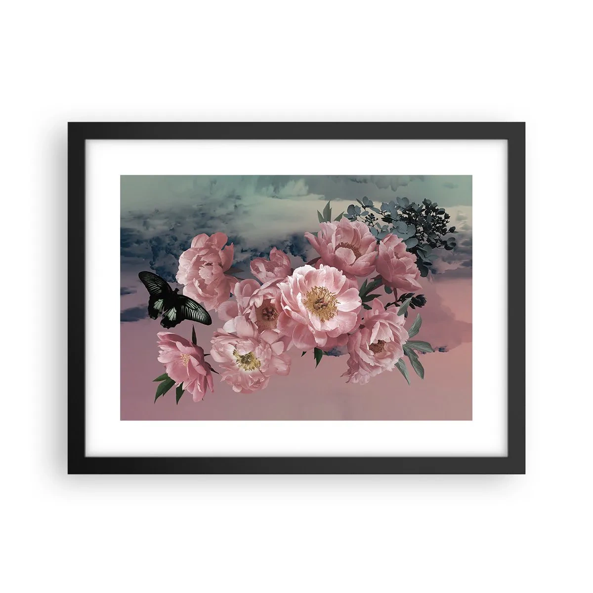 Poster in een zwarte lijst - Het hoogtepunt van de romantiek - 40x30 cm