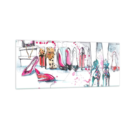 Schilderen op glas - Sesam, doe open - 100x40 cm