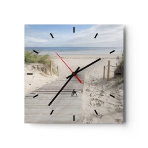 Wandklok - Klok - naar de horizon - 30x30 cm