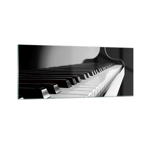 Schilderen op glas - Harmonie van vormen en kleuren - 100x40 cm