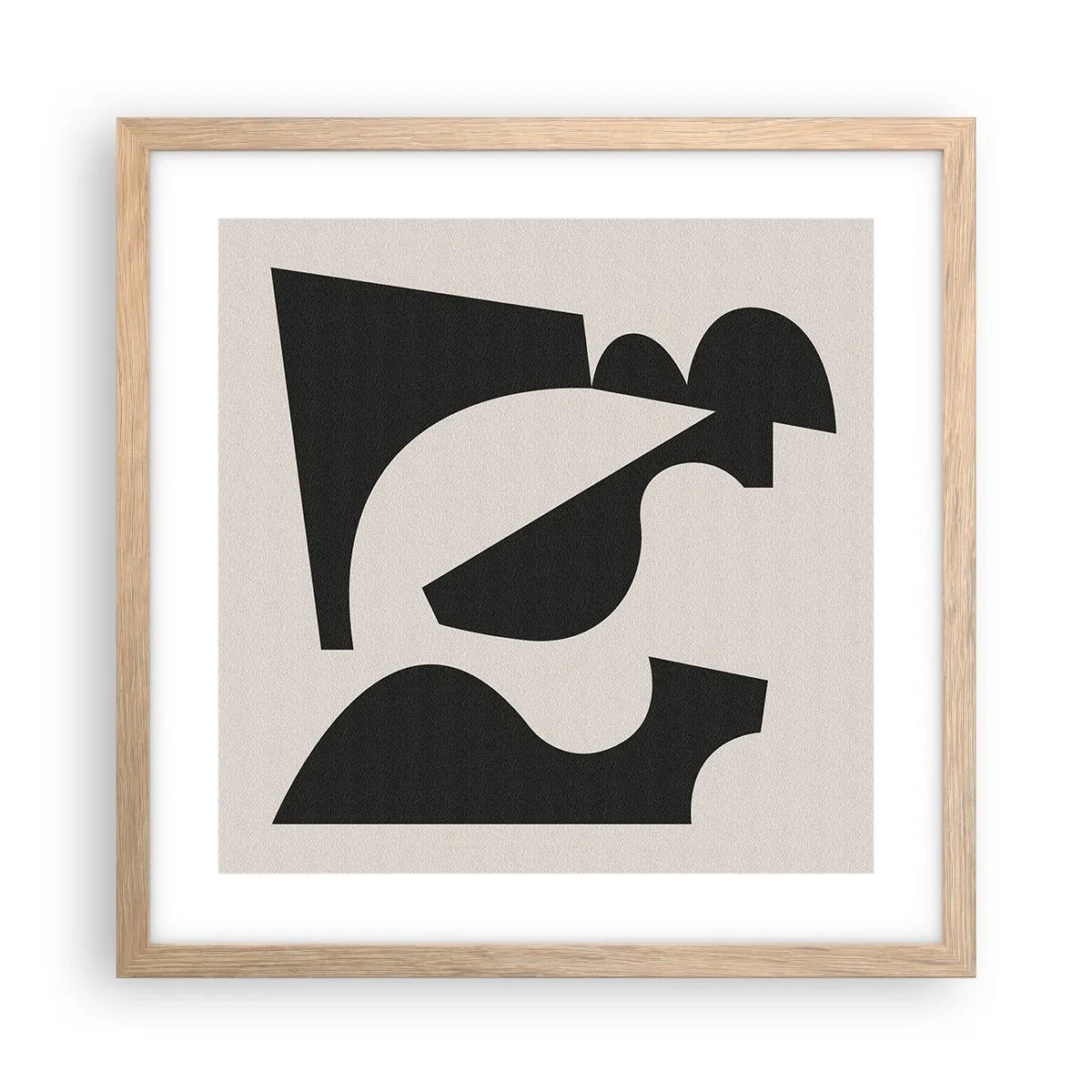 Een poster in een licht eiken lijst - Voor zelfassemblage - 40x40 cm