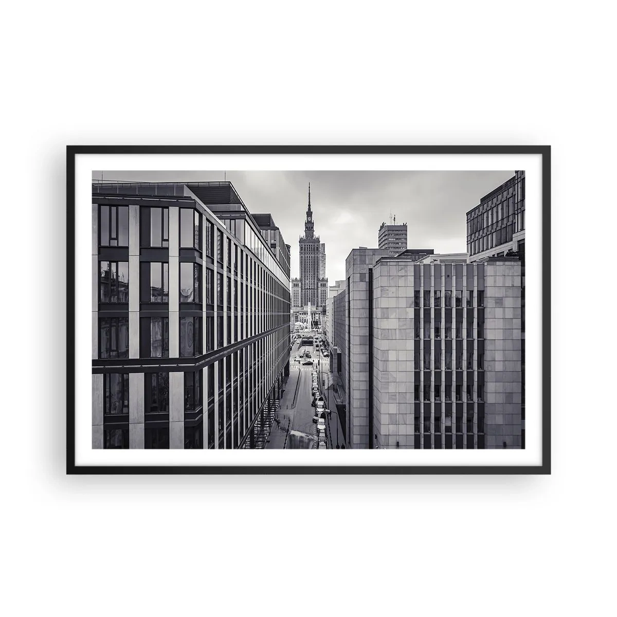 Poster in een zwarte lijst - Warschau vallei - 91x61 cm