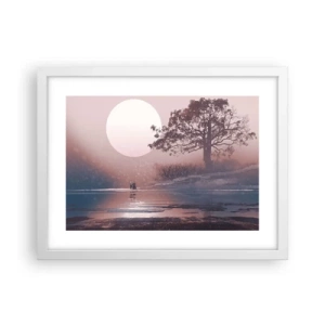 Poster in een witte lijst - nacht wonderen - 40x30 cm