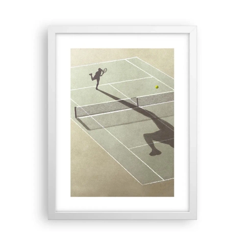 Poster in een witte lijst - Jezelf overwinnen - 30x40 cm