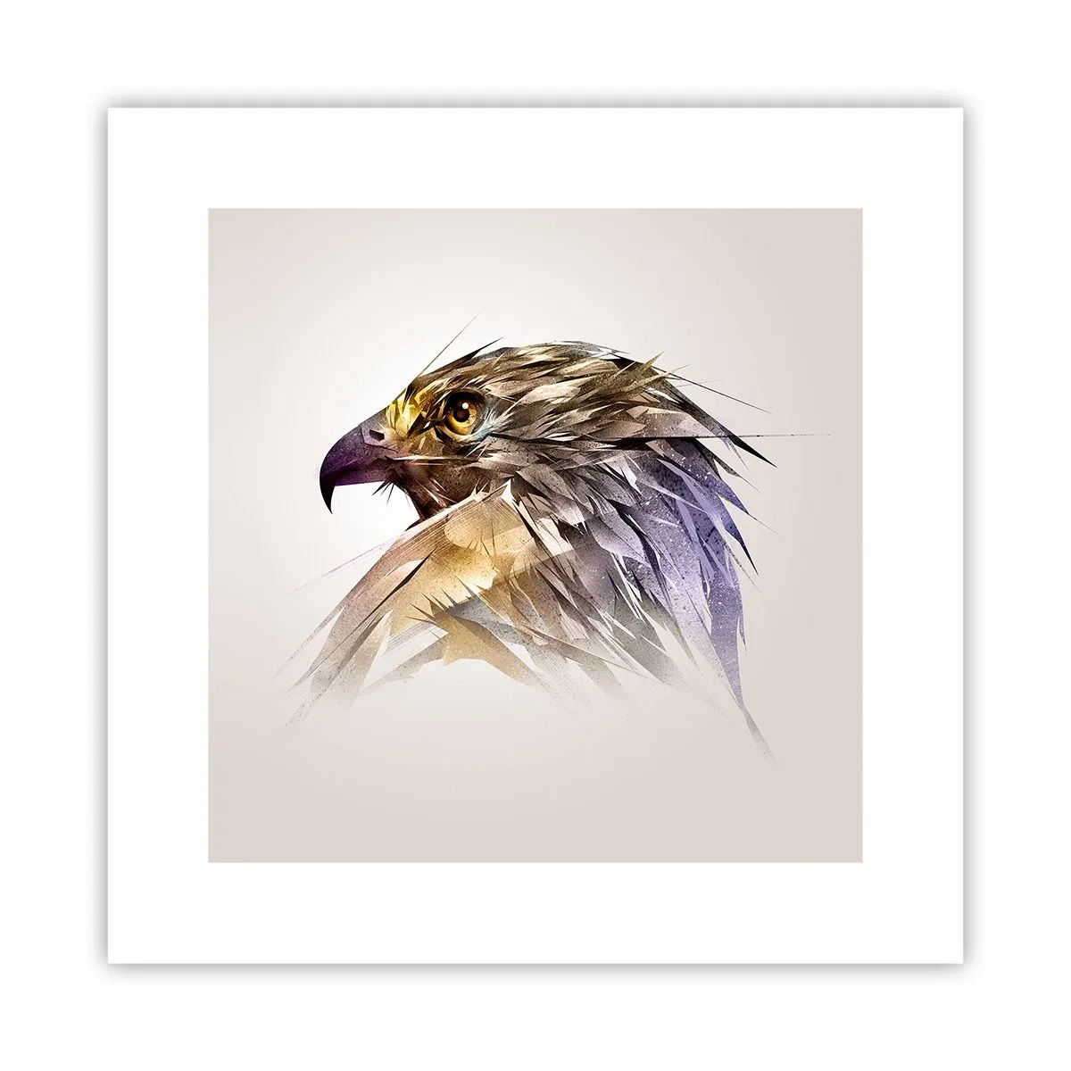 Poster - Portret van een krijger - 30x30 cm