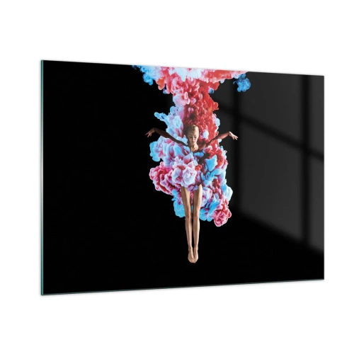 Schilderen op glas - In volle bloei - 100x70 cm