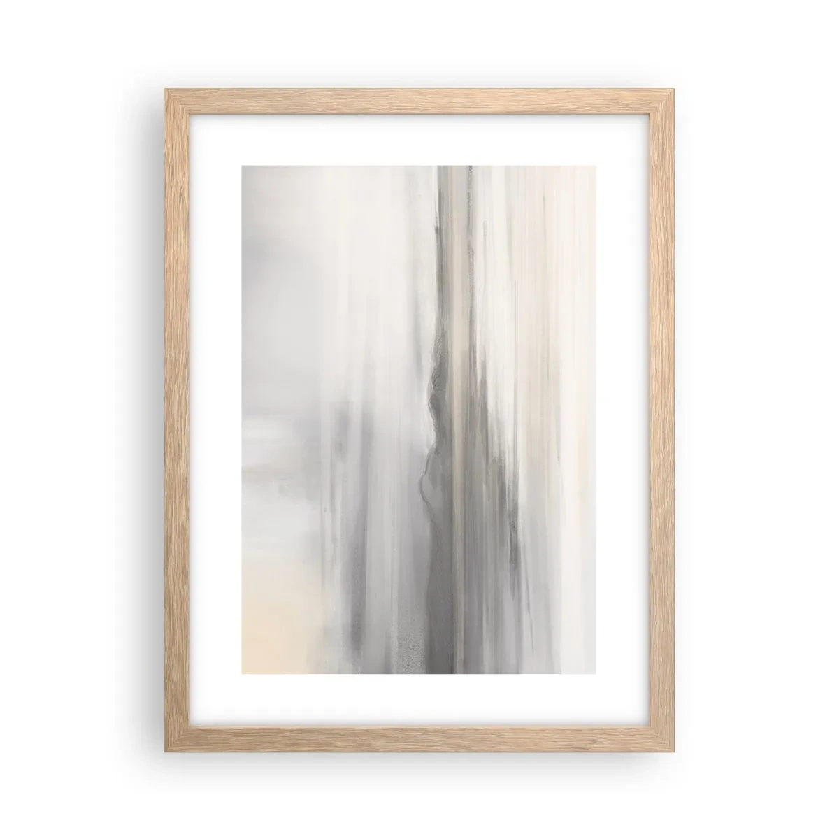Een poster in een licht eiken lijst - Afstand in reflectie - 30x40 cm