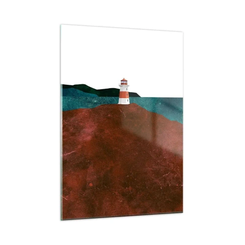 Schilderen op glas - Starend naar de zee - 50x70 cm