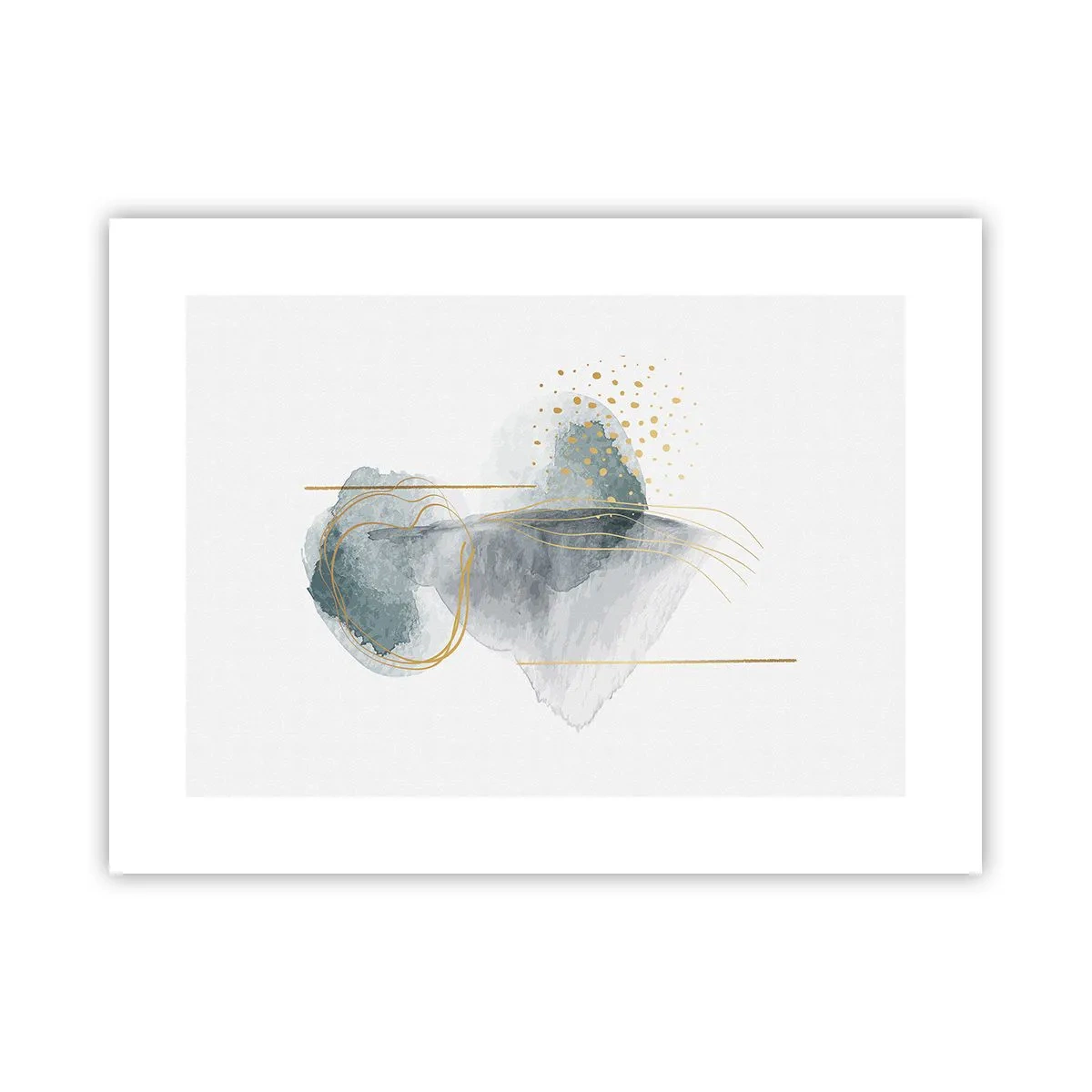 Poster - Over de relatie tussen grijs en goud - 40x30 cm